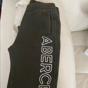 Boys green Abercrombie sweatpants